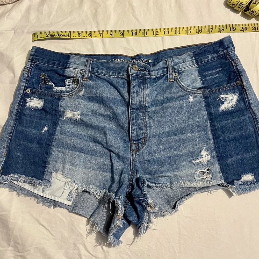American Eagle High-rise Distressed Denim Shorts